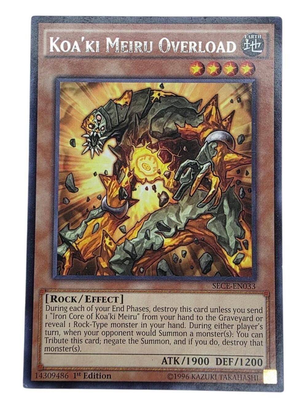 Koa'ki Meiru Overload 1st Edition Super Rare Secret Slayers SESL-EN051 NM
